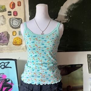 🦋 Y2K 100% Cotton Butterfly Cami 🦋